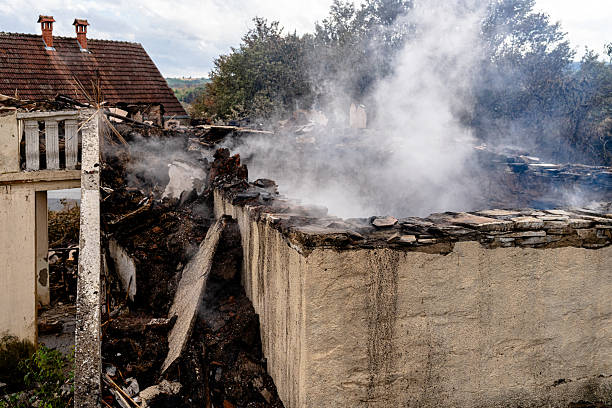 Professional Fire Damage Removal technician working in Columbus, TX